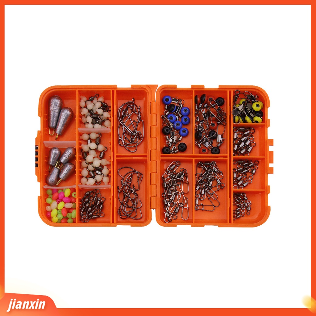 (In Stock) 177Pcs Fishing Tackle Kit Pengerjaan Halus Multifungsi Kapasitas Besar Tahan Karat Aksesoris Memancing Set Untuk Enthusiast Memancing