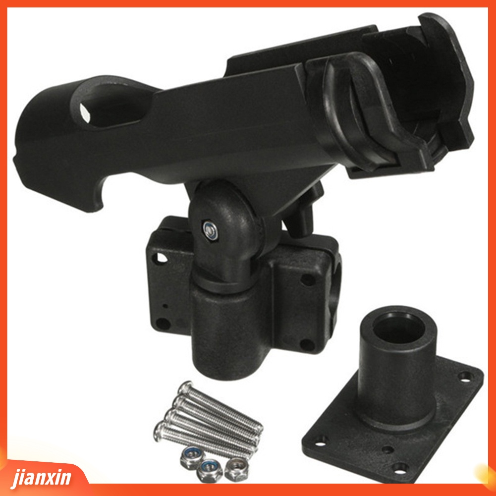 (In Stock) Bracket Holder Pancing Dapat Diputar Dengan Sekrup Untuk Boat Kayaking Yacht Tackle