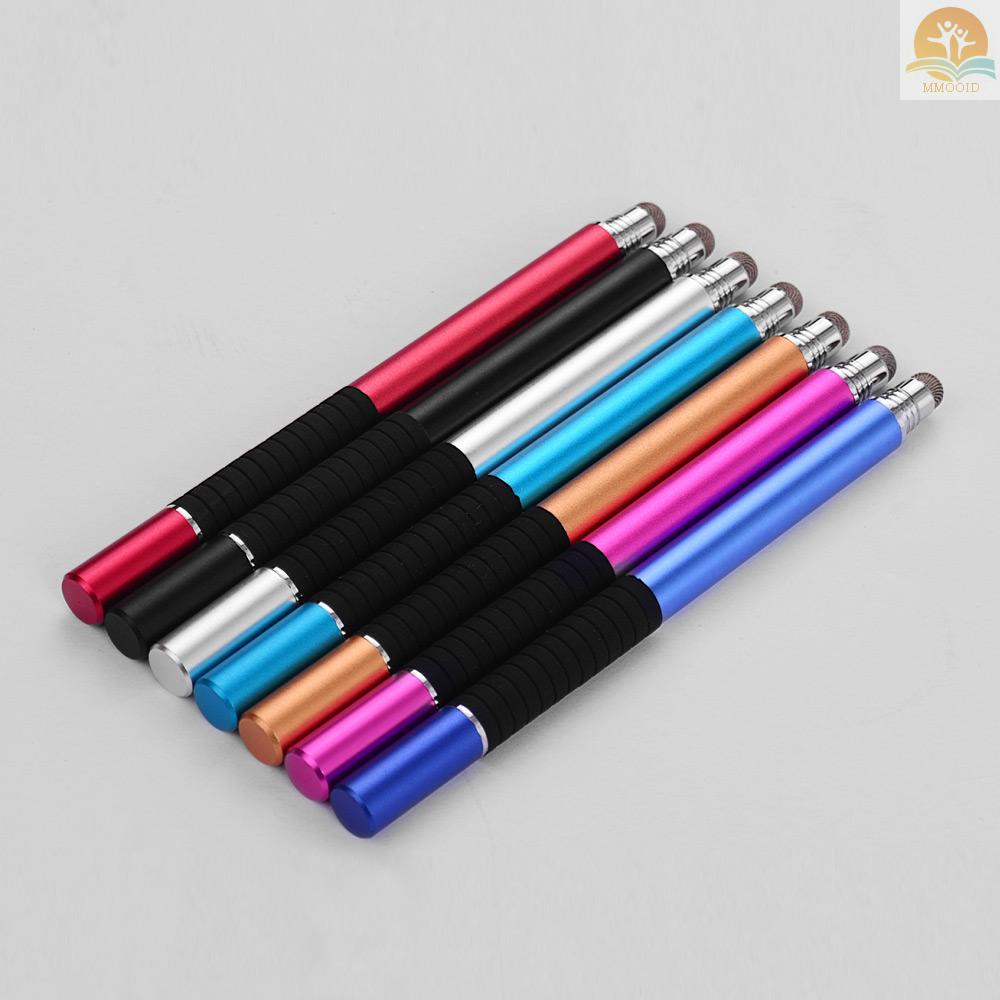 In Stock 2-in-1 Pen Stylus Presisi Dengan Kepala Konduktif Dan Ujung Cakram Universal Touchscreen Pen Set Untuk Semua Kapasitif Touchscreens Ponsel Tablet Paket 1 Pcs Emas