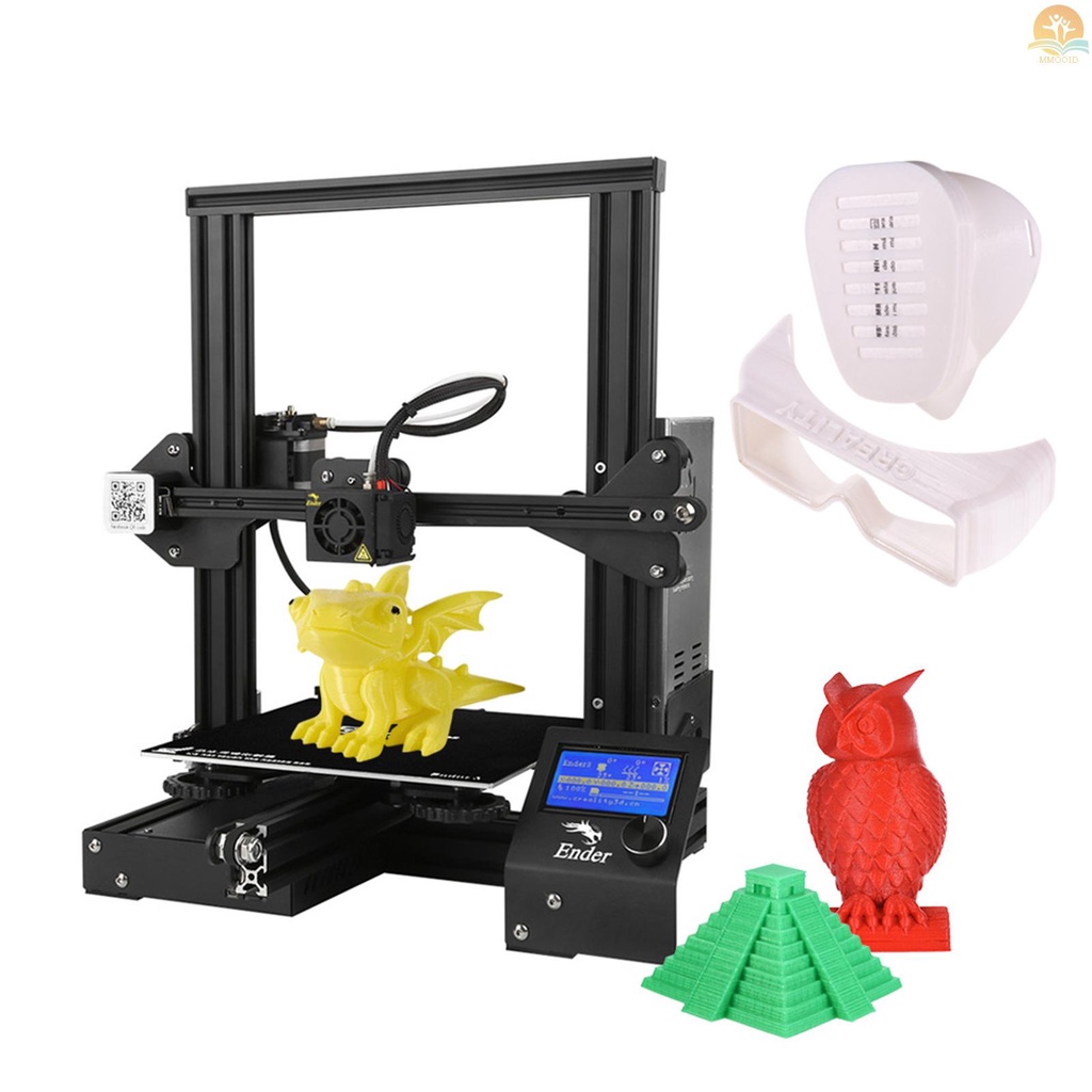 In Stock Creality 3D Ender-3 High-precision DIY 3D Printer Rakitan Sendiri220 * 220 * 250mm Ukuran Pencetakan Dengan Fungsi Pencetakan Resume