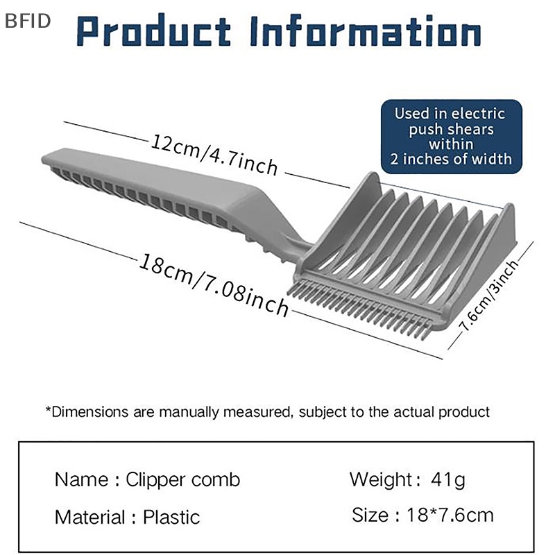 [BFID] Sisir Posisi Hair Cutg Profesional Barber Clipper Blending Flat Top Combs Untuk Alat Styling Penata Rambut Salon [ID]