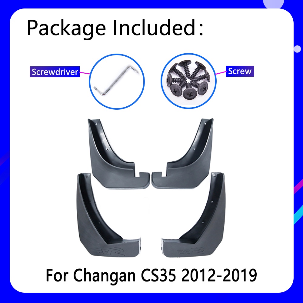 Mudguards Cocok Untuk Changan CS35 2012~2019 2013 2014 2015 2016 2017 2018 Aksesoris Mobil Mudflap Fender Onderdil Pengganti Otomatis