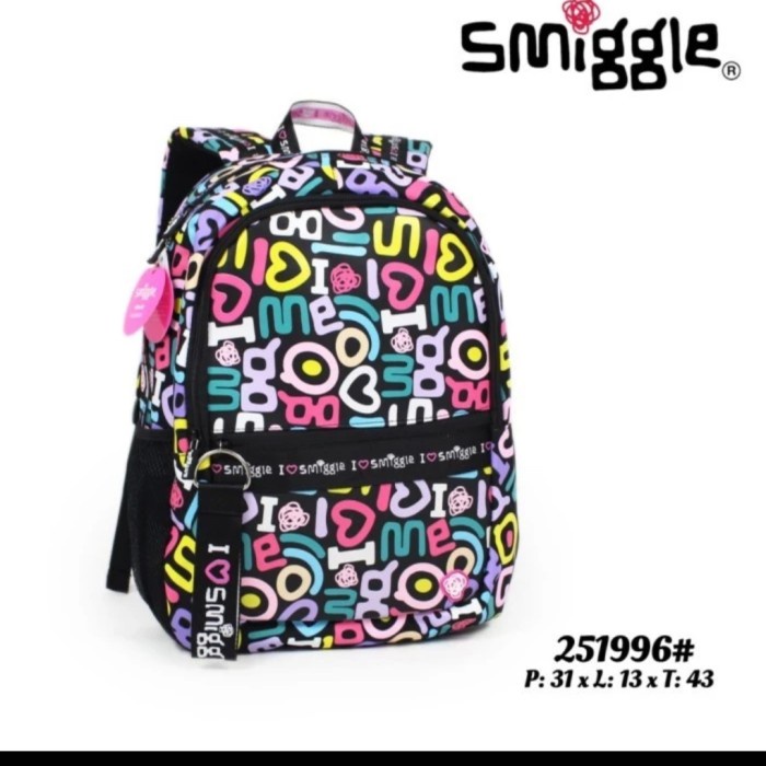 Smiggle Ori Backpack i love smiggle/Tas ransel anak Cewek/tas Smiggle