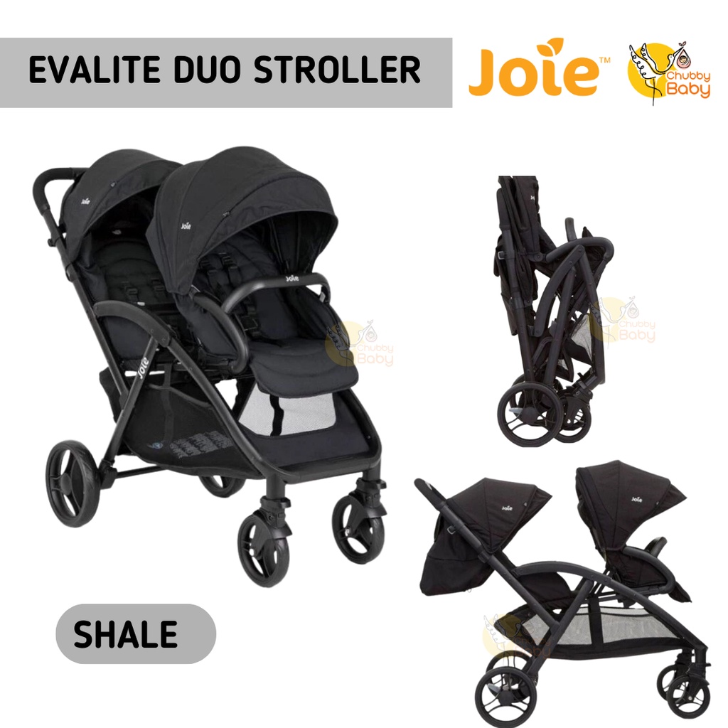 Joie Evalite Duo Lightweight Double Stroller | Dorongan Bayi Kembar - Twin Stroller