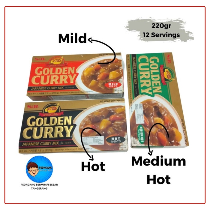 

✨Ready Stok✨ - S&B Golden Curry Mild Hot Medium Hot 220gr / Kari Jepang Import 220 gr - HOT- 1.2.23