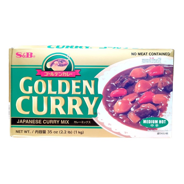 

✨Ready Stok✨ - S&B Golden Curry Medium Hot 1Kg / Japanese Kari Jepang Import 1 Kg- 1.2.23