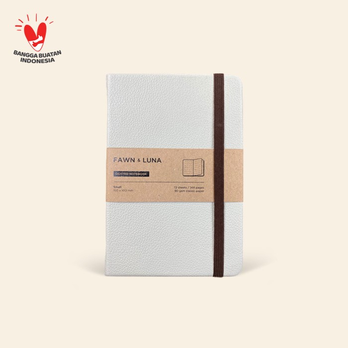 

✨BISA COD✨ -Notebook Small A6 - Barely Beige - Buku Jurnal / Agenda - Plain