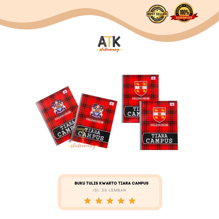 

✨BISA COD✨ -Buku Tulis Kwarto 58 Lembar Tiara atk