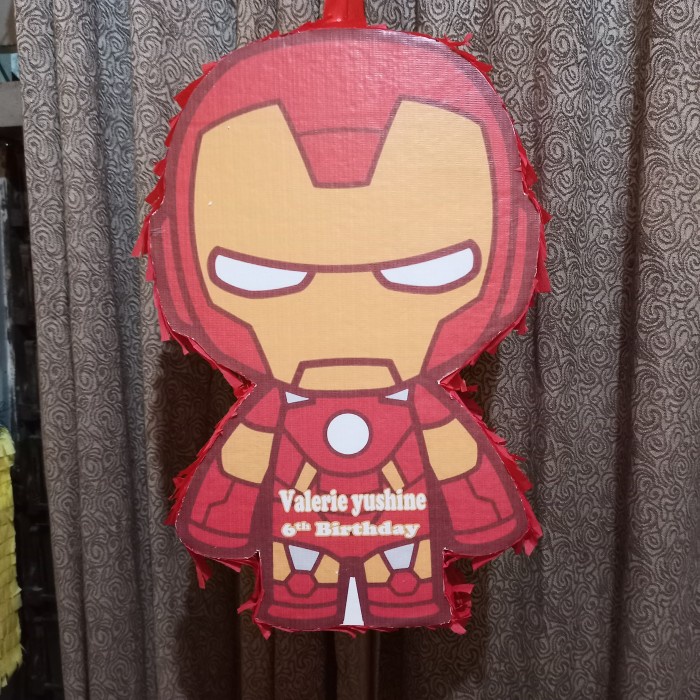 

Pinata Iron Man / pinata custom / pinata tarik / pinata pukul bisa Req