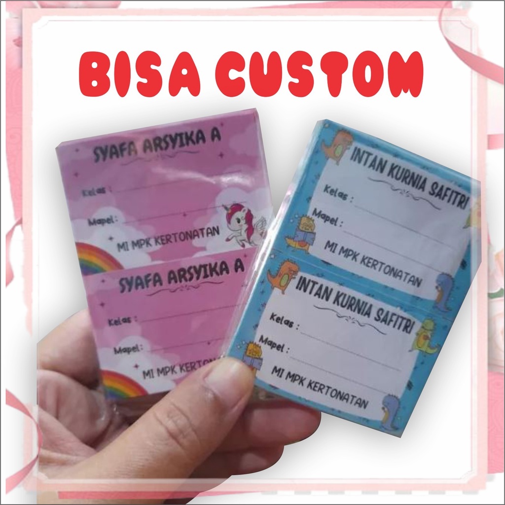 

Isi 40 pcs Sticker Buku Pelajaran Stiker Buku Mata Pelajaran Cetak Iskstore
