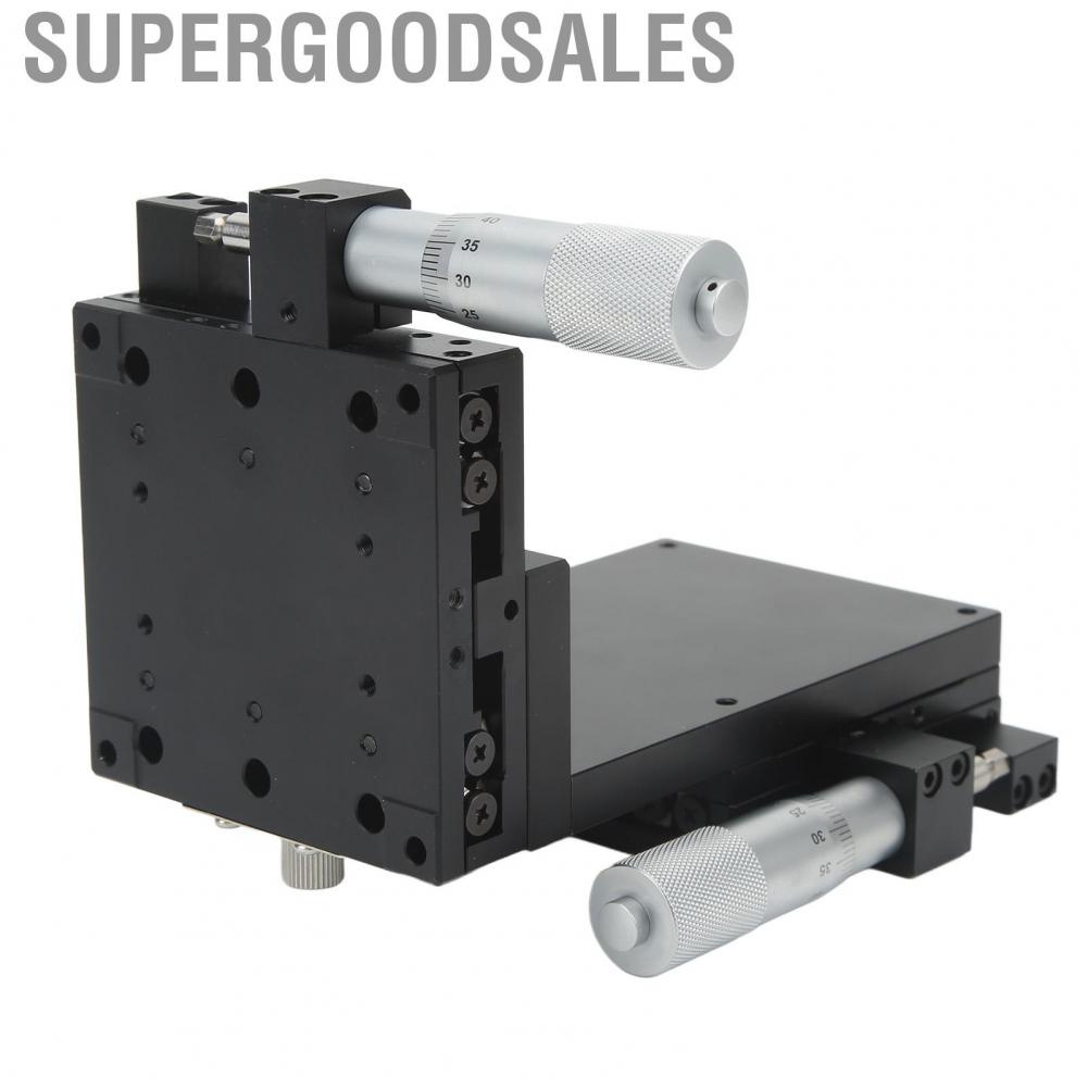 Supergoodsales Slide Table  Anodized Exterior Reliable Manual Linear Stage Aluminum Alloy for Optical Fiber Coupling Mechanical Equipment Positioning