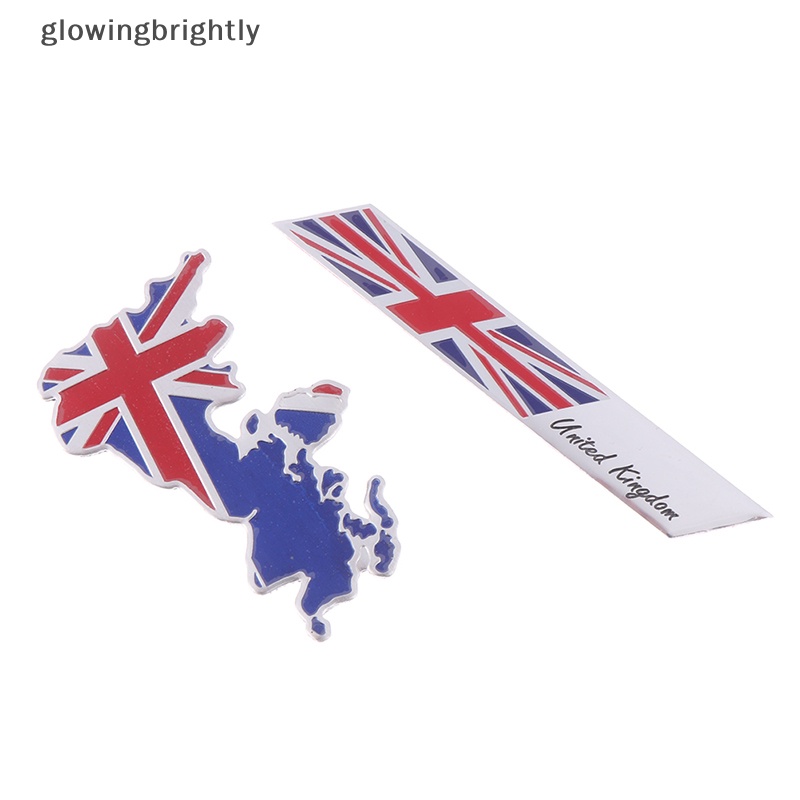 [glowingbrightly] 1pc Bendera Inggris o emblem alloy badge Mobil Motor decor ers TFX