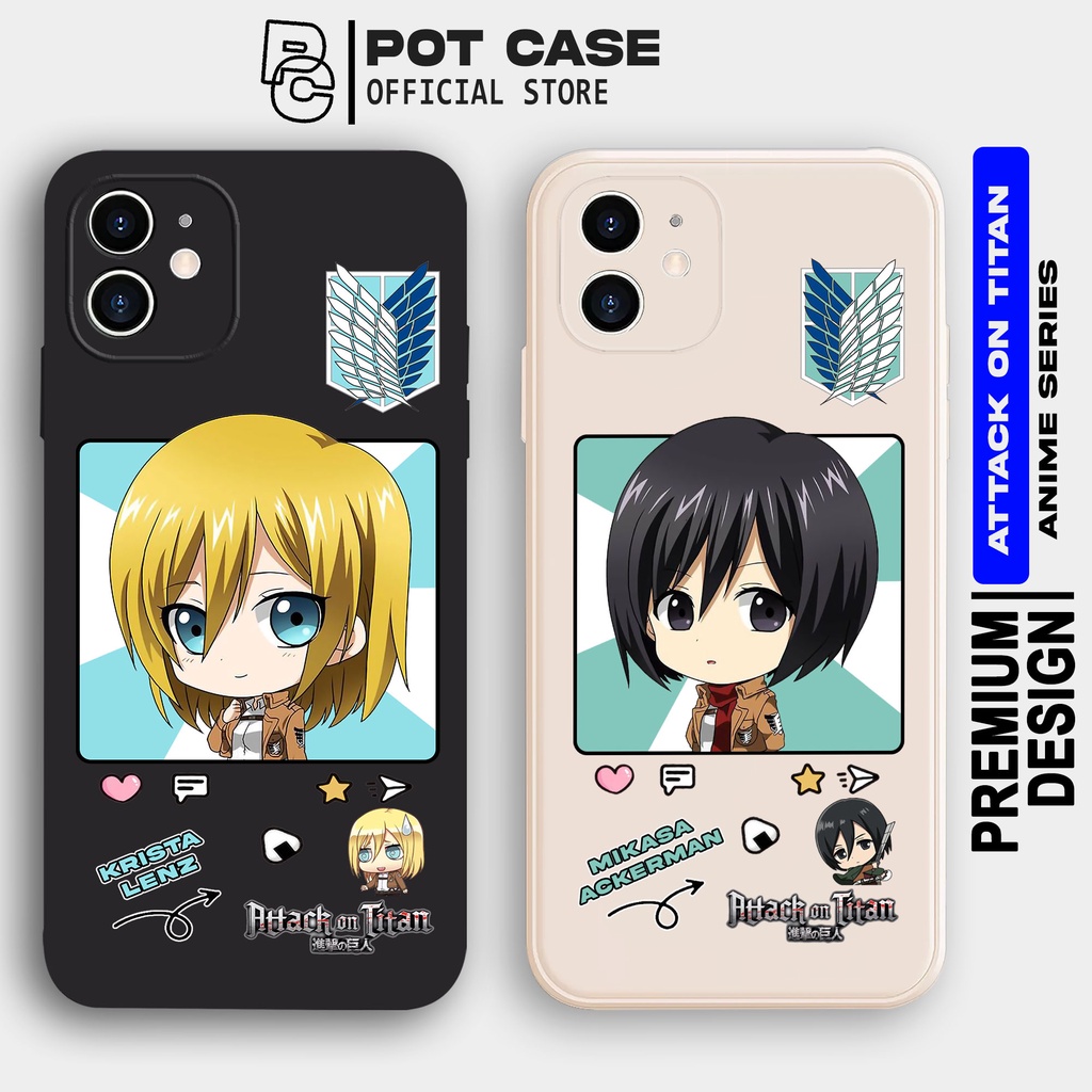 Case Attack on Titan PO193 Vivo Y12 Y17 Y12S Y20 Y30 Y50 Y19 Y15S Y21 Y33S Y22 S1 V15 V20 V23e Softc
