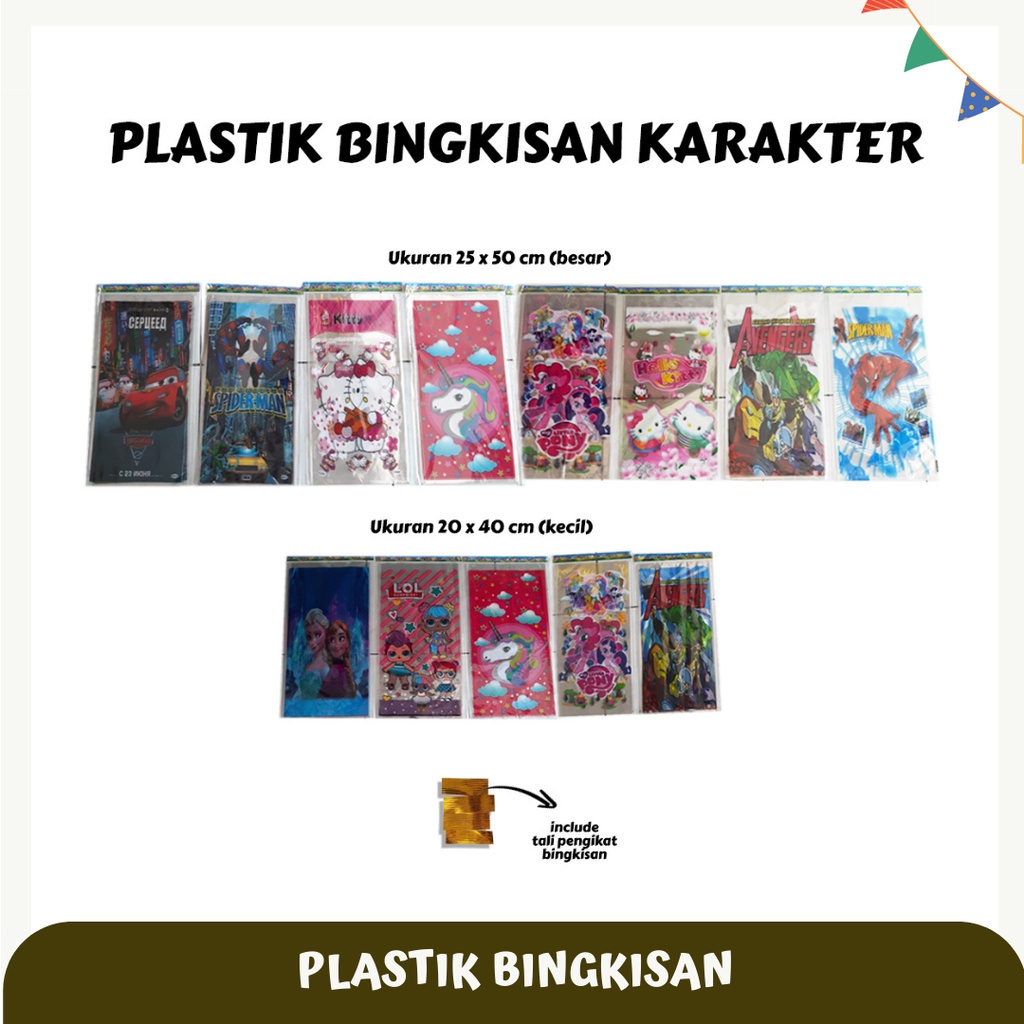 

Plastik Bingkisan Ulang Tahun / Plastik Snack Ulang Tahun tebal