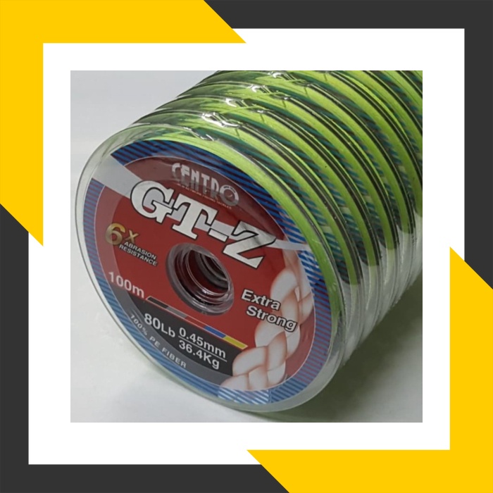 LINE SENAR PE. CENTRO GT-Z 80lbs  045  364Kg  100m Conecting PANCING