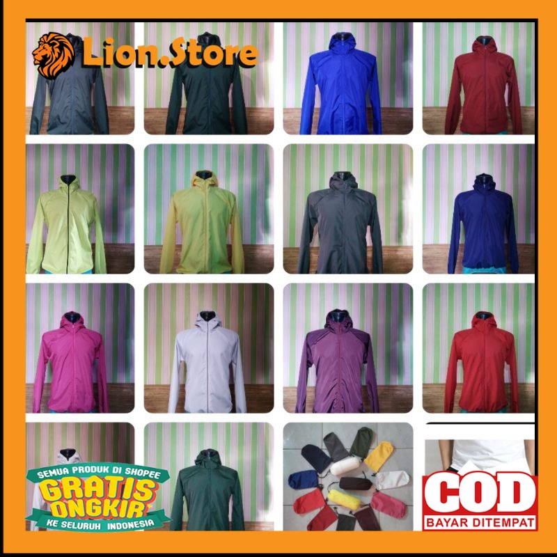 PARASUT JAKET OUTFIT KEREN TRENDY /jaket pria wanita olahraga joging jaket sauna jaket gunung jaket 