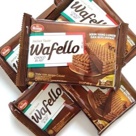 

ROMA WAFELLO COKLAT BUTTER CARAMEL 1 pack isi 10 pcs ORIGINAL