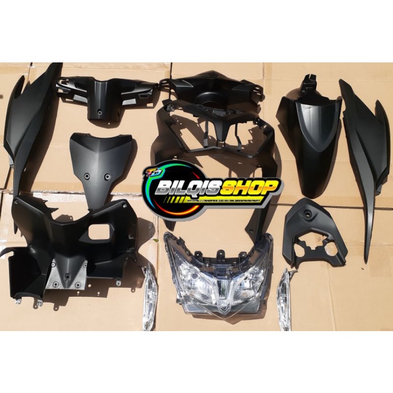 COVER full body halus honda vario 125 old tahun 2012-2014 hitam doff