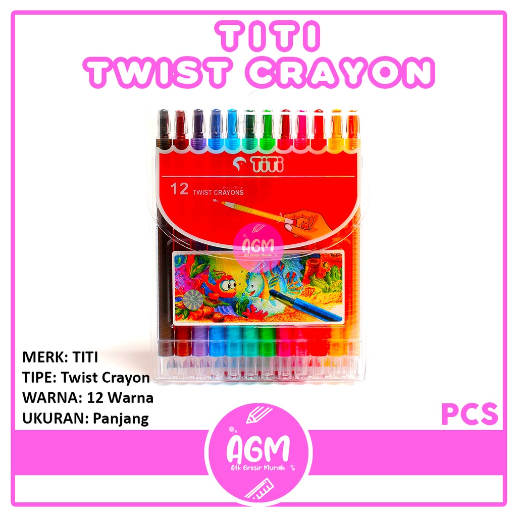 

Twist Crayon Titi/Crayon Titi Puter/Krayon Titi Puter isi 12 [ SET ]