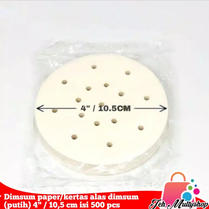 

NEW PRODUCT !!! PROMO AGUSTUS Dimsum paper/kertas alas dimsum (putih) ukuran 4"/10,5 cm isi 500 pcs TERLARISSS