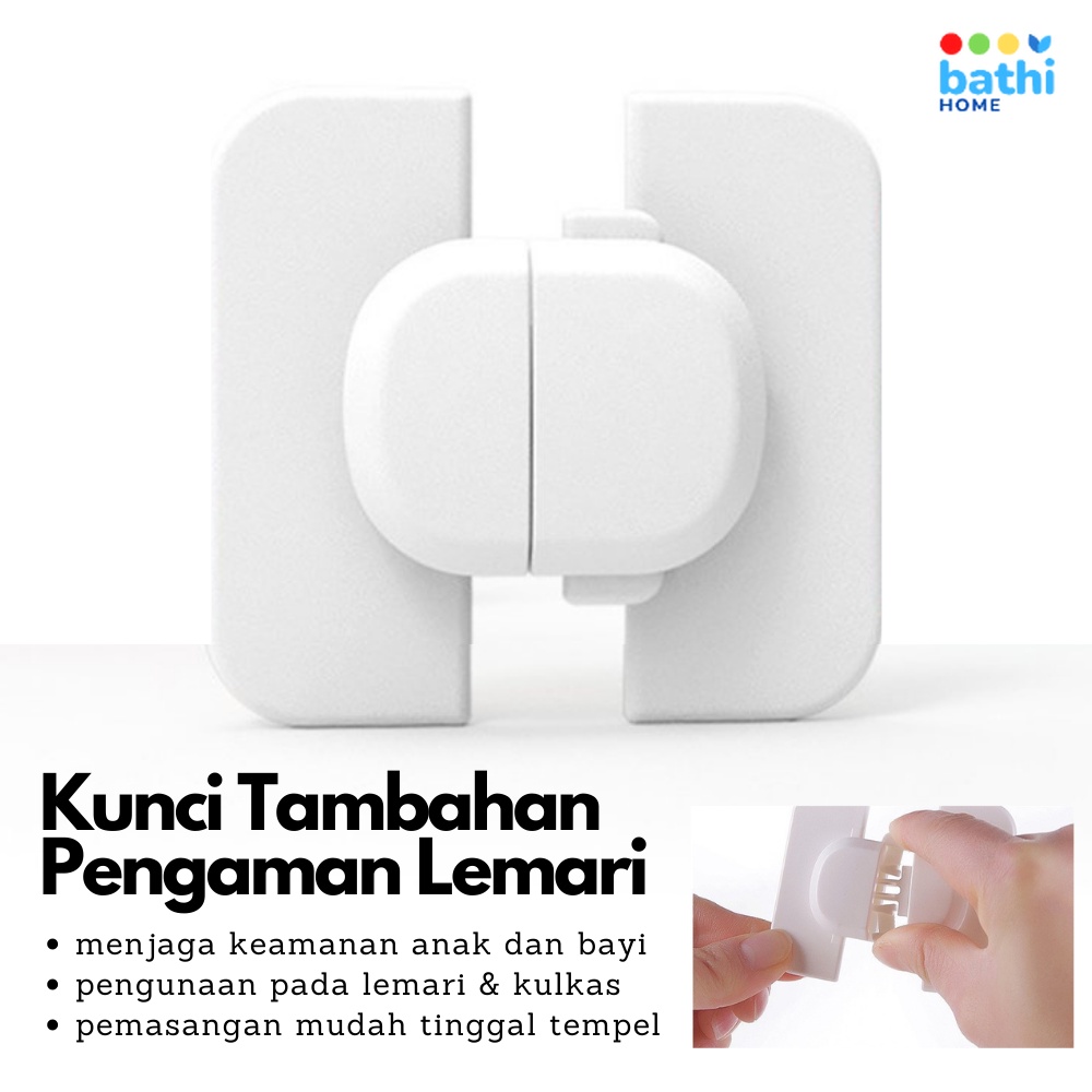 Kunci Tambahan Pengaman Lemari Kulkas Baby Safety Cabinet Lock Bathi