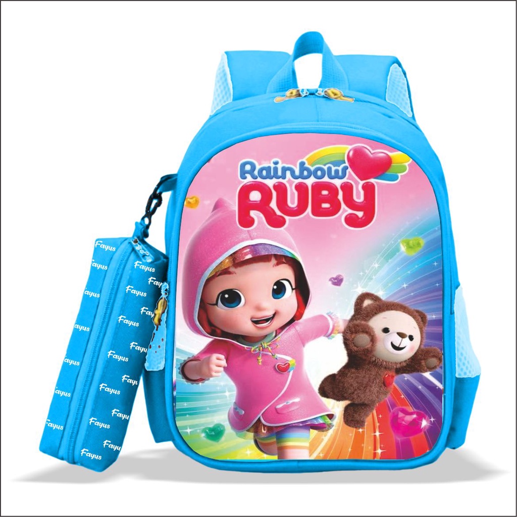 Tas anak sekolah perempuan PAUD TK SD terbaru 2022 RAINBOW RUBY bisa bayar ditempat (COD) - MiniGran