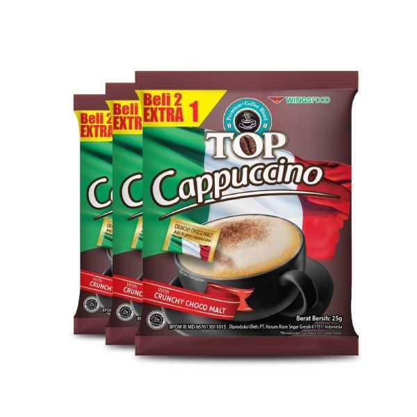 

Kopi Top Cappucino dengan Choco Malt - 1 dus isi 12 renceng
