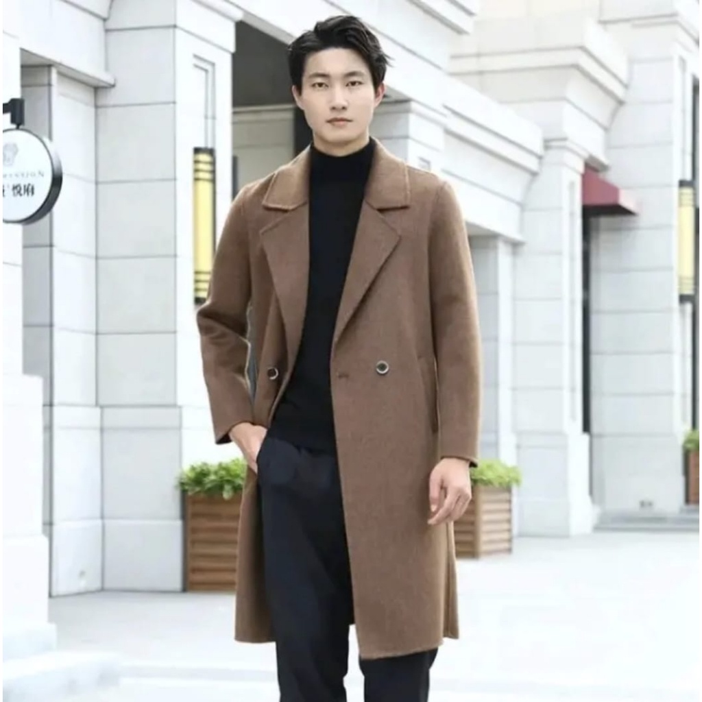 jaket musim dingin jas panjang pria blazer xxl korea style by abdulwhstore