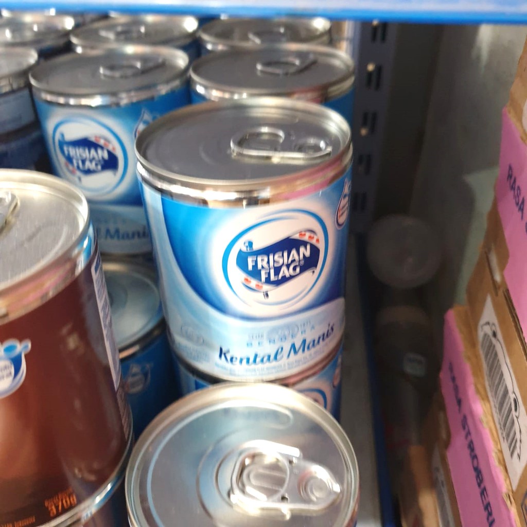 

kreamer bendera coklat susu kaleng bendera putih frisian flag kental manis 370 g