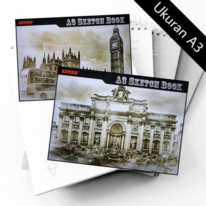 

Kenko Sketch Book / Buku Gambar SKB-A3-50 ( A3 50 Sheets )