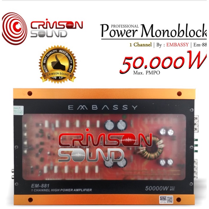 Power monoblok EMBASSY EM-881 Power monoblok 1 CH