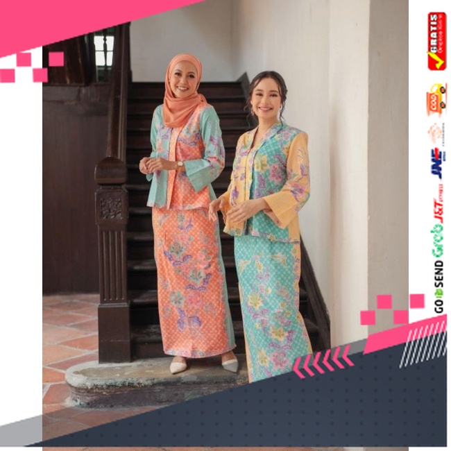 BATIK STYLE JAWA KEREN TERLARIS /Kebaya Series Soft Pastel Batik Al Mubarok