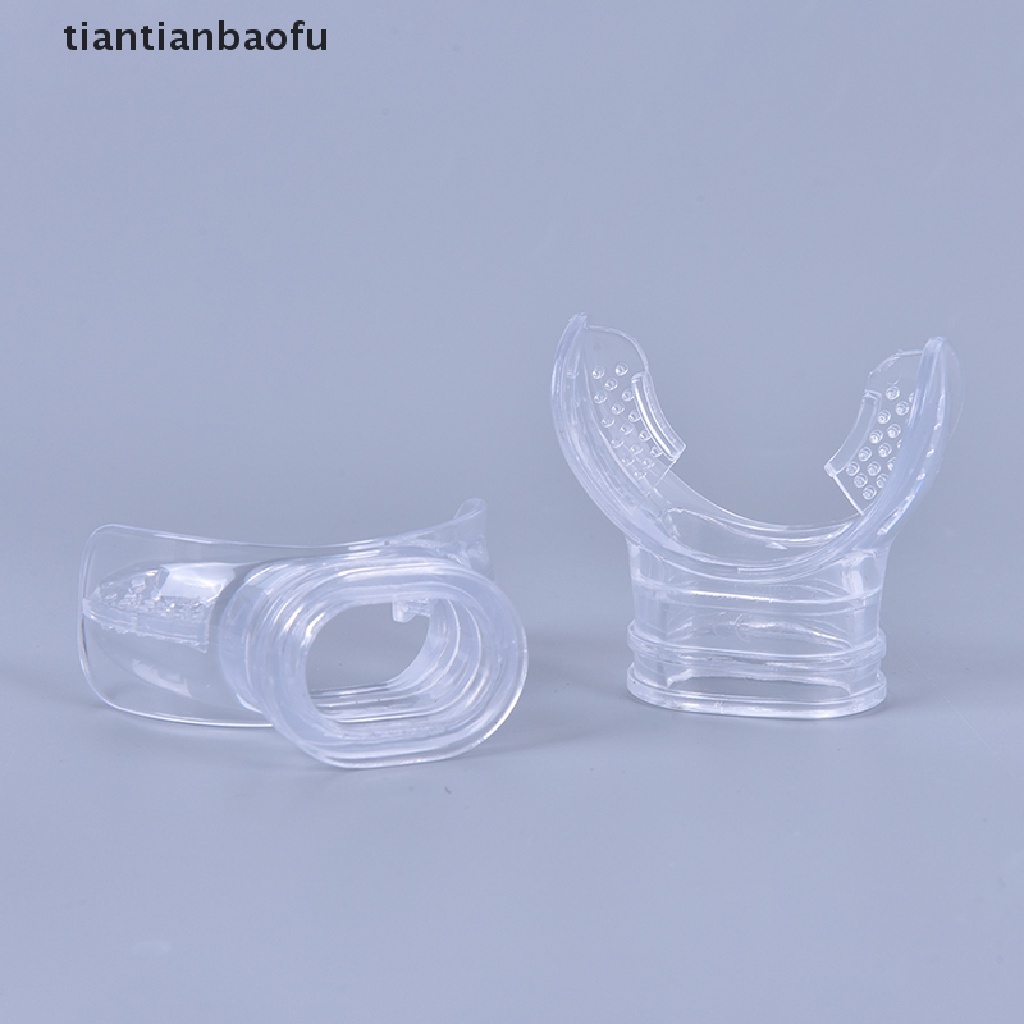 [tiantianbaofu] 1pc Tabung Selam Snorkeling Silikon Bening Menyelam Bawah Air Tabung Renang Aksesoris Butik