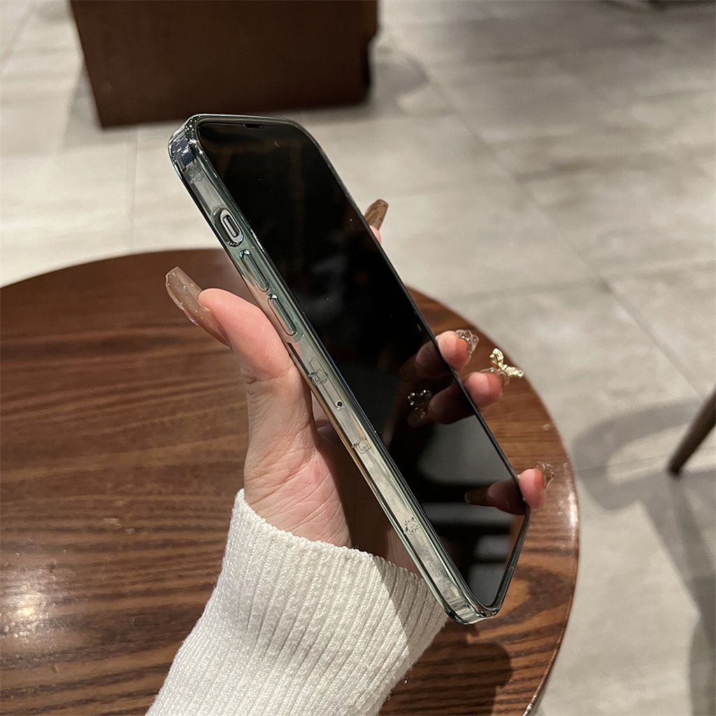 Luxury Flow Liquid Dog Untuk Kamera Pelindung Lensa Film Case iPhone 14 Pro Max Plus Case iPhone 13 12 Pro Max Kartun Menyenangkan Perlindungan Shock Jernih TUP Lembut Penutup Belakang