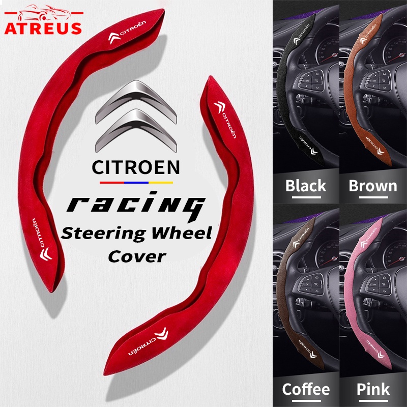 Citroen Car Steering Wheel Cover Pelindung Penutup Setir Sport Anti Slip Serap Keringat Untuk Citroen c3 c4 c5 c6