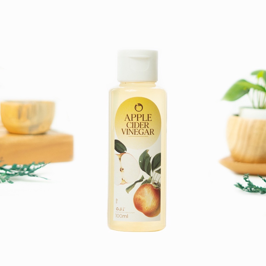 

Cuka Apel Murni Asli 100 ml - Apple Cider Vinegar Original With Mother