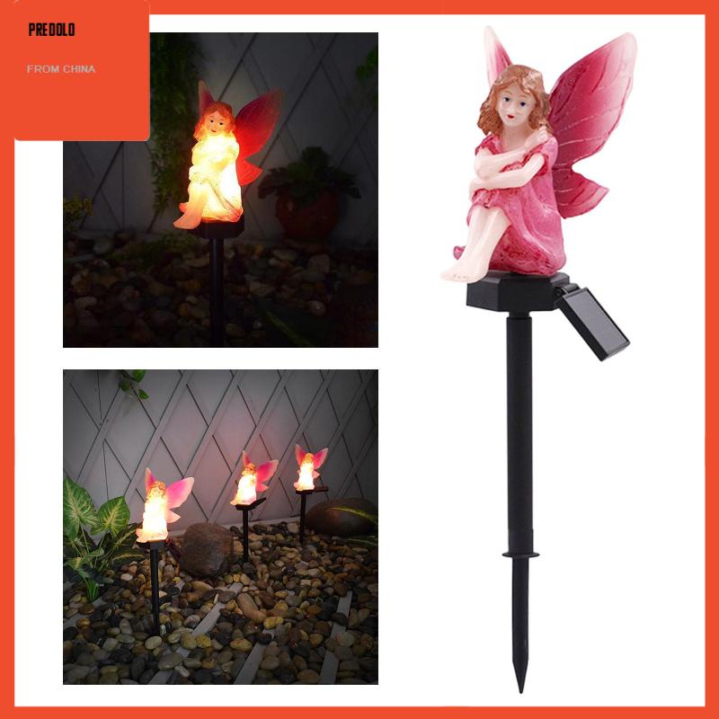[Predolo] Fairy Statues Stake Lights Lampu Rumput Dekorasi Lampu Malam