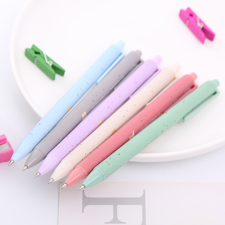 

6pcs Pena Pen Pulpen Set Cetek Cetekan Warna Pastel GoK-ST0079