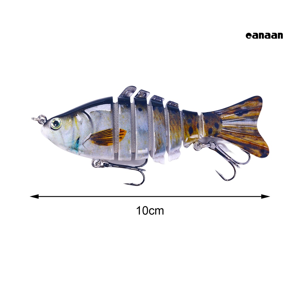 Cnn-umpan Multi-Bagian 2kait Treble Tajam Duri 7bagian Tahan Karat Kekuatan Tinggi 3D Fisheyes Lure Bait Outdoor Tackle