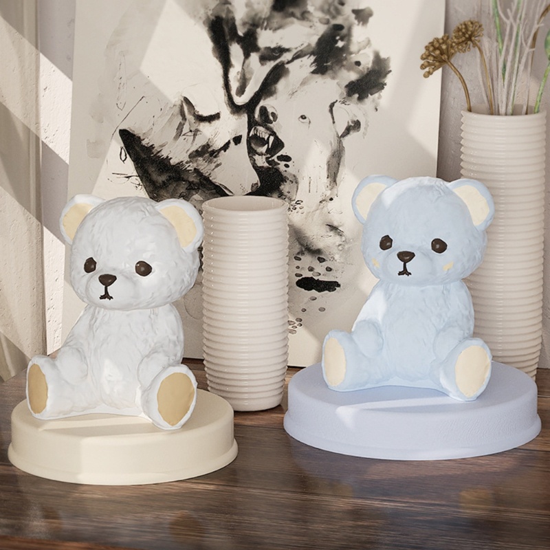 Sa Cetakan Cantik Silicone Mold Teddy Cute Bear Resin Casting Mold Alat Pembuat Pernikahan Rumah Buatan Sendiri