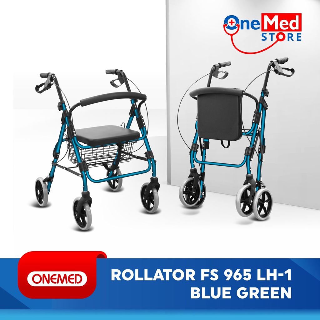 Rollator Walker Beroda Blue Green FS 965 LH-1 OneMed