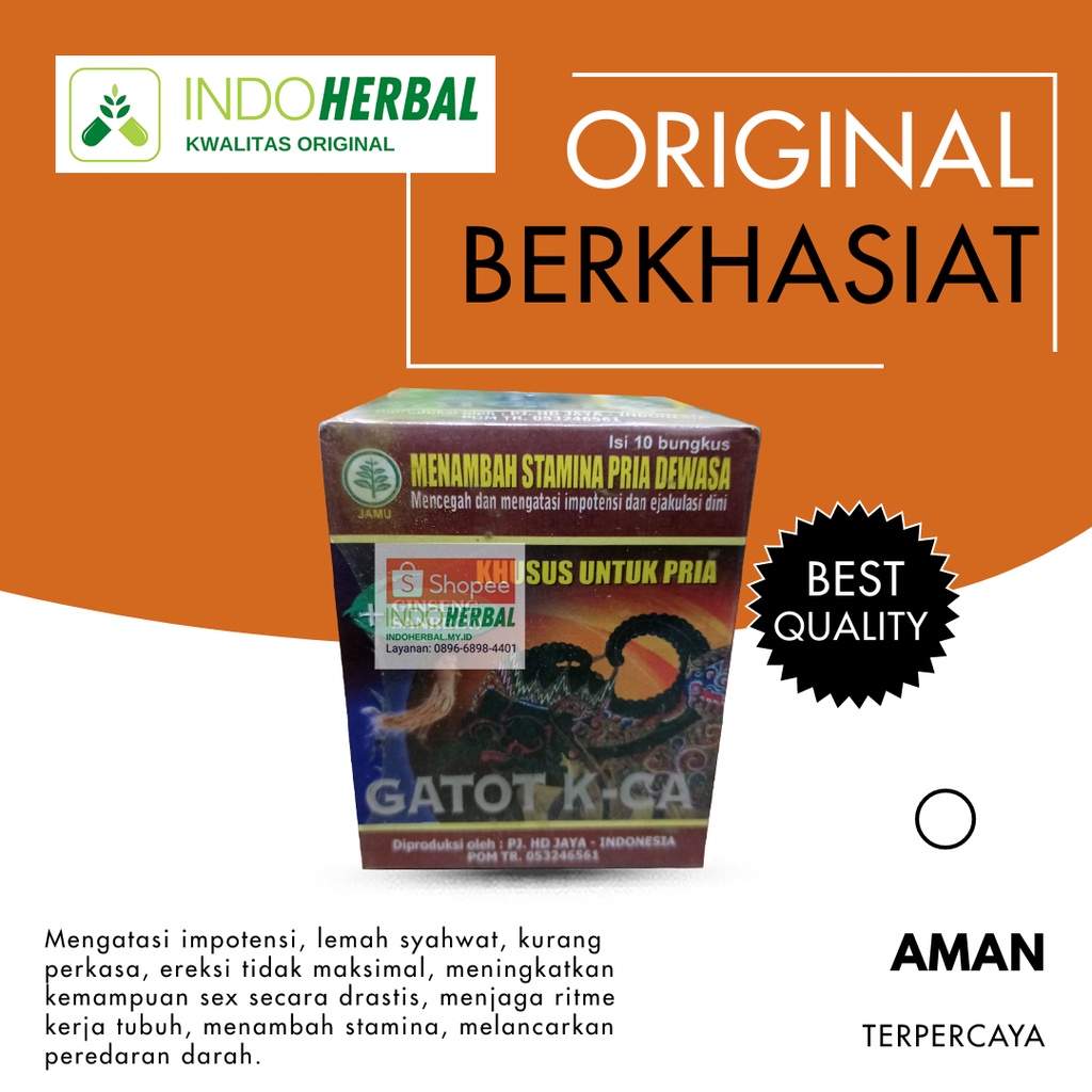 Serbuk Gatot Kca Kaca Original Jamu Kuat Lelaki Penambah Stamina Jamu Kuat Dan Tahan Lama Herbal Jam