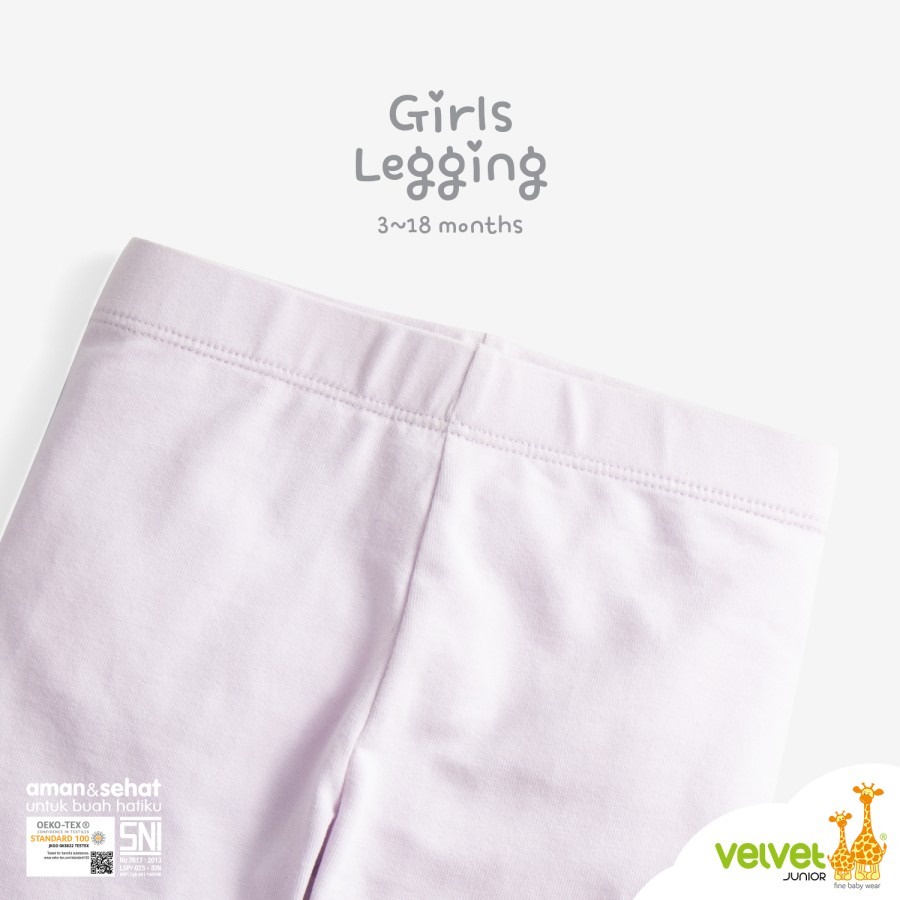 Velvet Junior - Baby Girls Legging | Solid Lilac