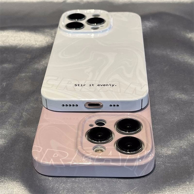 IPHONE Casing Ponsel Seni Film Mewah Untuk Iphone14Plus13 12 11 Pro max XS max XR X Shockproof Acrylic Phone Cover Casing