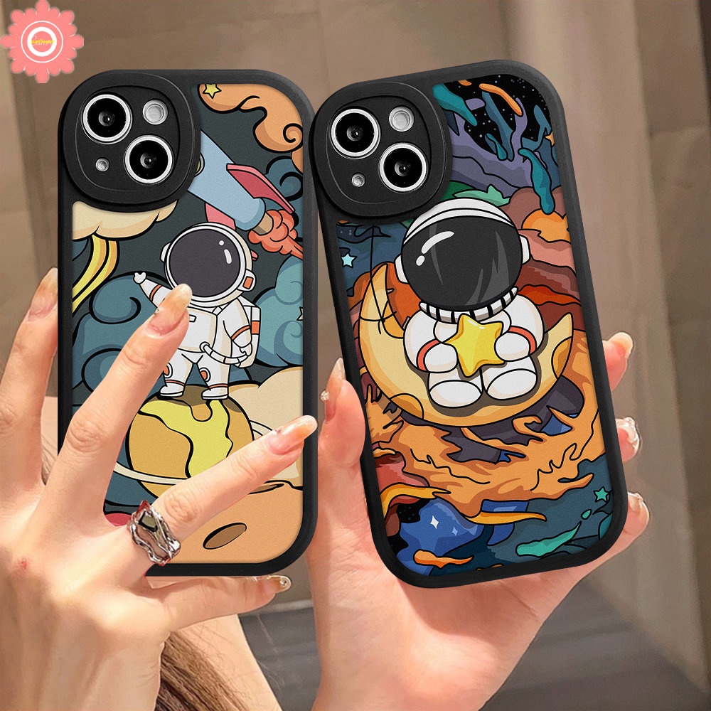 Kartun Astronot NASA Space Case Oppo A17 A16K A9 A5 A16E A57 A15 A53 A5s A3S A95 A16 A76 A96 A55 A1K A7 A54 A77s A12 A74 A17K A92 Reno 7Z 7 5Z 8 5F A31 Soft Tpu Belakang Sarung