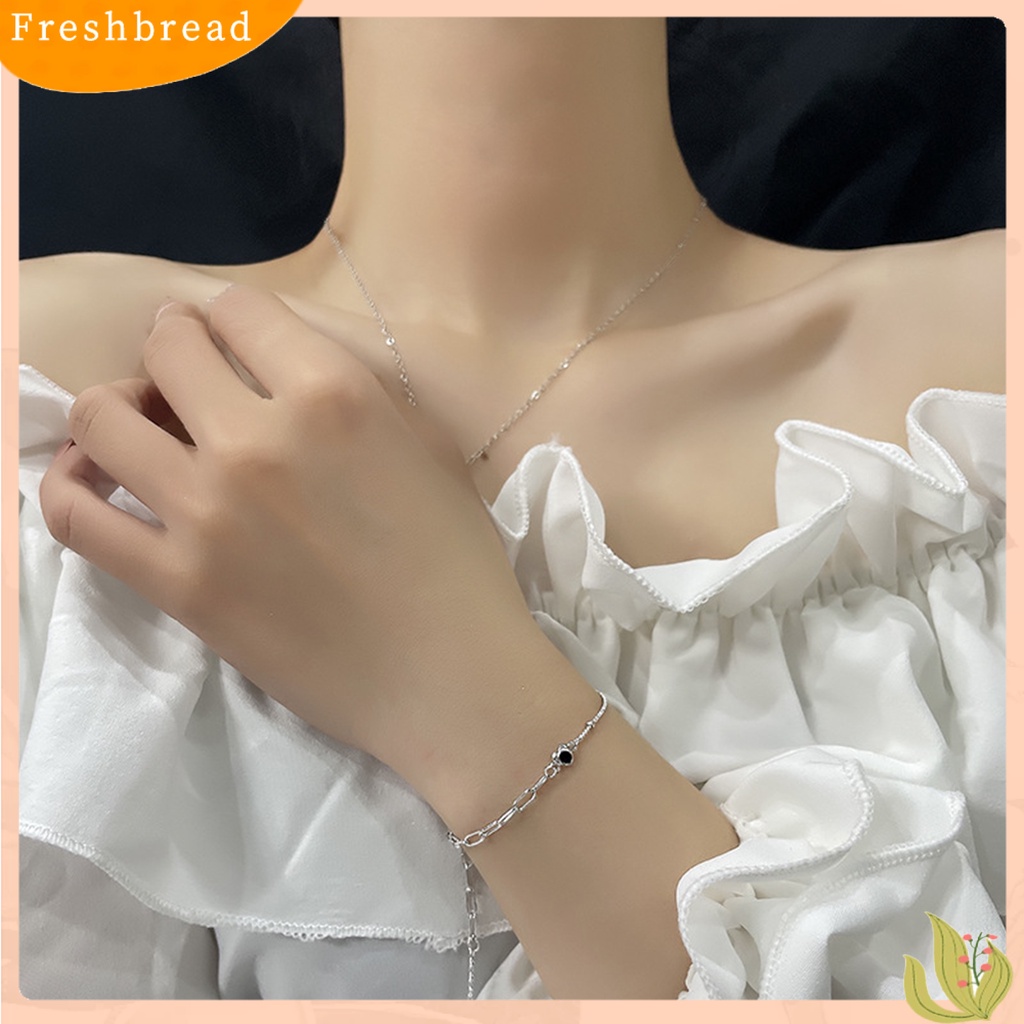 &lt; Freshbread &gt; Wanita Gelang Geometris Kilau Cerah Rantai Ekstensi Dapat Disesuaikan Menarik Dekorasi Hadiah Wanita Cinta Hati Rantai Gelang Fashion Perhiasan Untuk Pacaran