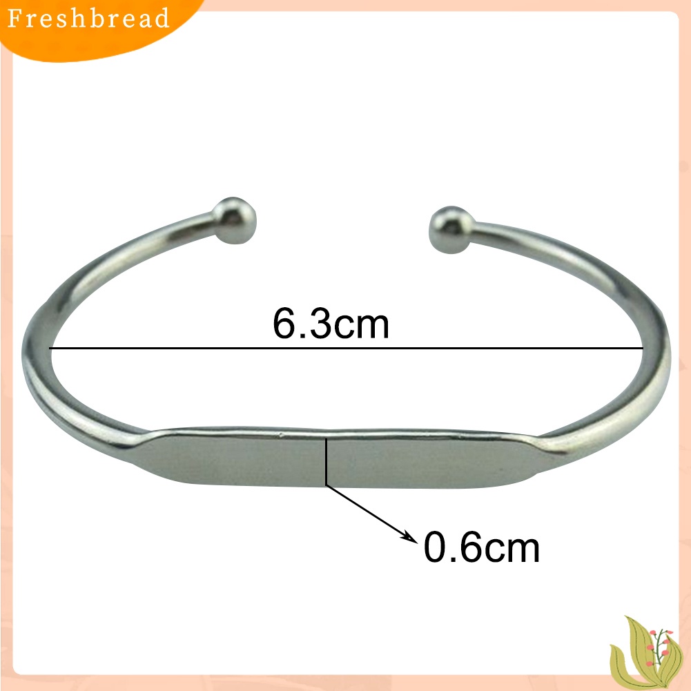 &lt; Freshbread &gt; Wanita Fashion Dipoles Pembukaan Adjustable Cuff Bangle Gelang Perhiasan Hadiah