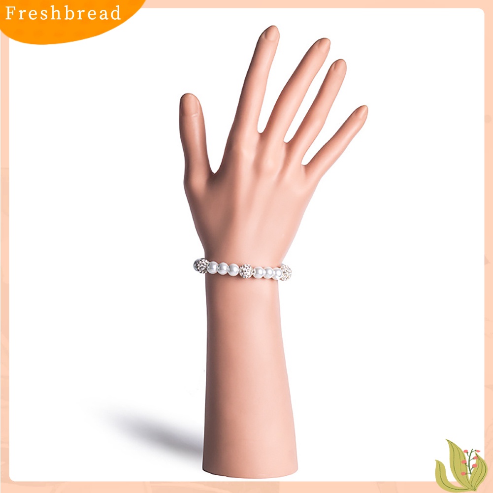 < Freshbread > Wanita Elegan Mutiara Palsu Hias Berlian Imitasi Liontin Gelang Hadiah Perhiasan Pernikahan
