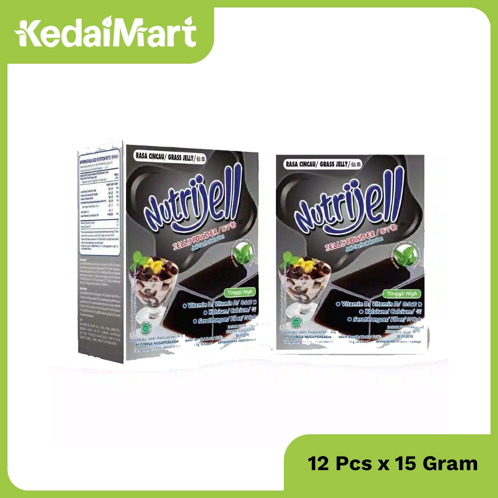 

Jelly Powder Nutrijell Rasa Cincau Box Isi 12 x 15 Gram