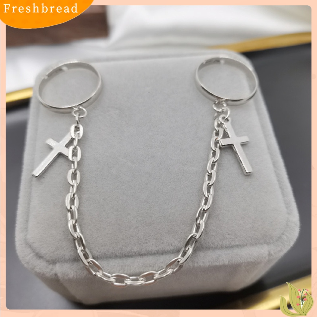 &lt; Freshbread &gt; Unisex Fashion Adjustable Siam Budak Rantai Sendi Buku Jari Cincin Perhiasan Hadiah